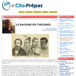 LE RACISME EN THÉORIES - Clio Prépas