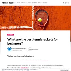 Best Tennis Rackets to Buy Online for Beginners