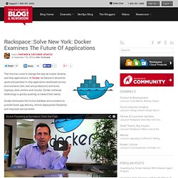 Solve New York: Docker Examines The Future Of Applications