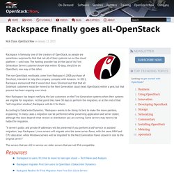 Rackspace finally goes all-OpenStack - Pure Play OpenStack.
