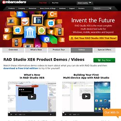 RAD Studio Product Demo Videos