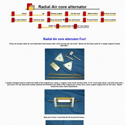 Radial Air core alternator