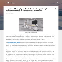 Image-Guided Therapy System Directs Radiation Therapy Utilizing the Imaging Coordinates of the Actual Radiation Treatment Plan