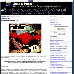 Radiation 10, premier CD - Jazz à Paris