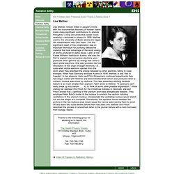 EHS - Radiation Safety - Resources & Links - Historical Figures