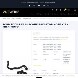 Focus ST Silicon Radiator hose kit