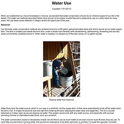 Radical Water Conservation Methods