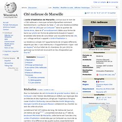 Cité radieuse de Marseille