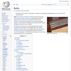 Radio - Wikipedia, the free encyclopedia - Iceweasel