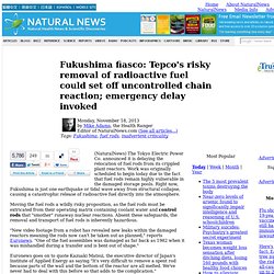 Fukushima fiasco: Tepco's risky removal of radioactive fuel could set off uncontrolled chain reaction; emergency delay invoked
