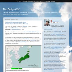 Radiation visualizations paint a different picture of Japan - O'Reilly Radar