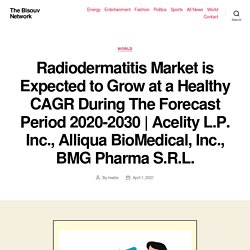 Radiodermatitis Market is Expected to Grow at a Healthy CAGR During The Forecast Period 2020-2030