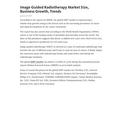 Image Guided Radiotherapy Market Size, Business Growth, Trends  – Telegraph