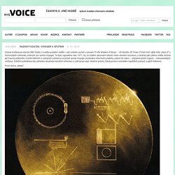 Radiový koutek: Voyager a Sputnik