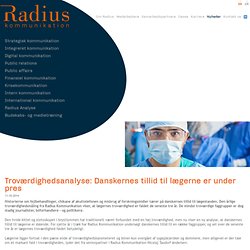 RADIUS - Troværdighedsanalyse: Danskernes tillid til lægerne er under pres