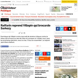 Raffarin reprend Villepin qui brocarde Sarkozy, Politique - Nouv