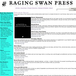 Raging Swan's Feelance Articles