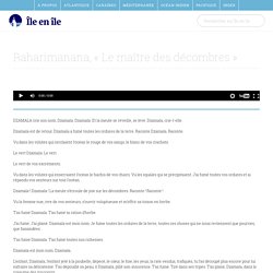 Raharimanana, « Le maître des décombres » (Extrait de "Rêves sous le linceul") enregistré à Paris, juillet 2003.