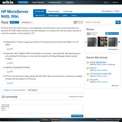 Raid - HP MicroServer N40L Wiki