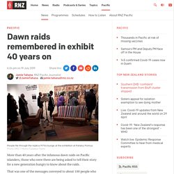 Dawn raids remembered in exhibit 40 years on