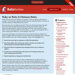 Ruby on Rails Guides: Ruby on Rails 3.0 Release Notes
