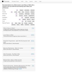 Rails Tutorial · RailsApps