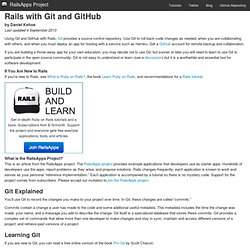 Using Git with Rails