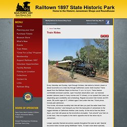 Railtown 1897 State Historic Park - Train Rides