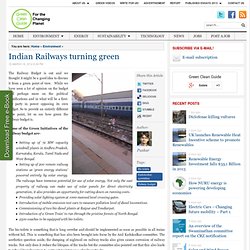 Indian Railways turning green