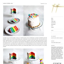 The Flourishing Foodie: Rainbow Birthday Cake