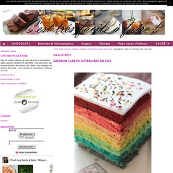 RAINBOW CAKE OU GÂTEAU ARC-EN-CIEL