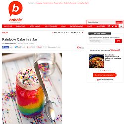 Rainbow Cake in a Jar