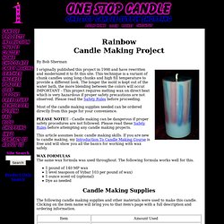 Rainbow Candle Making Project