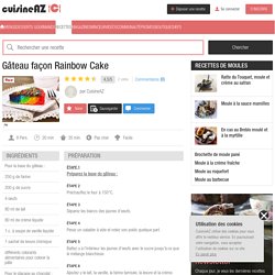 Gâteau façon Rainbow Cake