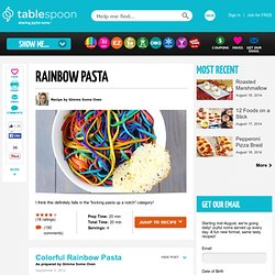 Easy Rainbow Pasta Recipe