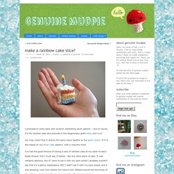 make a rainbow cake slice! « genuine mudpie