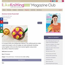 Rainbow Sorbet Puzzle Ball - I Like Knitting