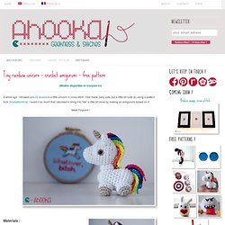 Tiny rainbow unicorn – crochet amigurumi – free pattern