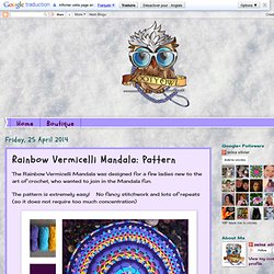 Rainbow Vermicelli Mandala Pattern