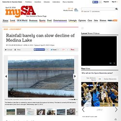 Rainfall barely can slow decline of Medina Lake