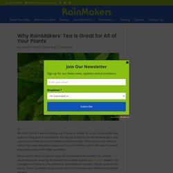 Why RainMakers’ Tea is Great for All of Your Plants - Rainmakers Supply