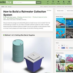 How to Build a Rainwater Collection System