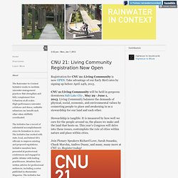 Rainwater-in-Context – Page 1