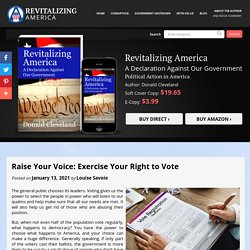 Raise Your Voice: Exercise Your Right to Vote
