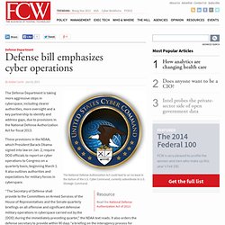 NDAA raises cyber defense profile