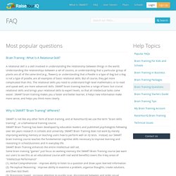 RaiseYourIQ: Brain Training and IQ improvement related questions