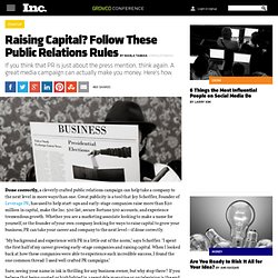 Raising Capital? Follow These Public Relations Rules