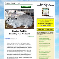 "Raising Rabbits: Like Pulling Food out of a Hat" by Regina Anneler page two