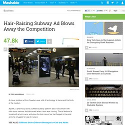 Hair-Raising Subway Ad Blows Away the Competition