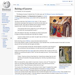 Lazarus of Bethany - Wikipedia, the free encyclopedia - Iceweasel